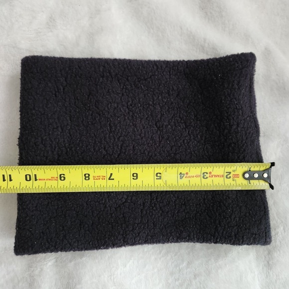 Vintage The Mews New Hampshire USA Made Black Fleece Neck Warmer Gaiter - Picture 5 of 6